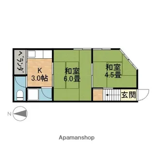 第5寿コーポ【2階】の間取り