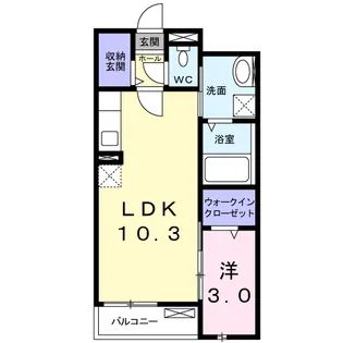 プランドール高槻【1階】の間取り
