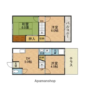 レジデンス冨山郡家【1階】の間取り