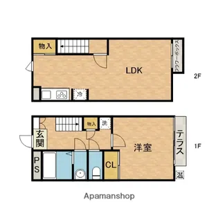 ジェンティーレ高槻【1階】の間取り