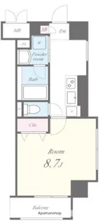 IMPREX 3号館【4階】の間取り