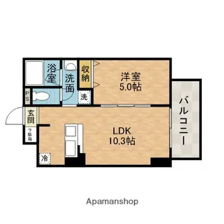 山崎マンション16高槻芥川【4階】の間取り