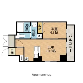 山崎マンション16高槻芥川【4階】の間取り