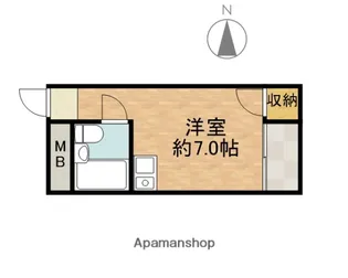 フォンティーヌ高槻Ⅰ【3階】の間取り