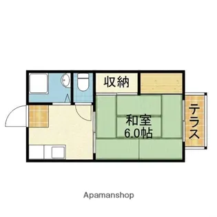 ハイツ山川【2階】の間取り