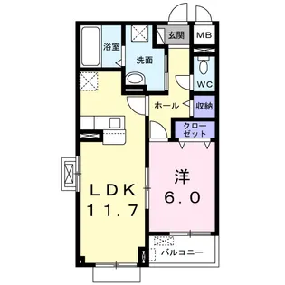 ポルタス【3階】の間取り