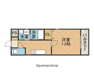 メルシー高槻八幡【3階】の間取り