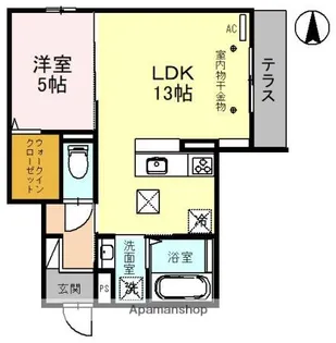 DAIWA CITY TAKATSUKI【1階】の間取り