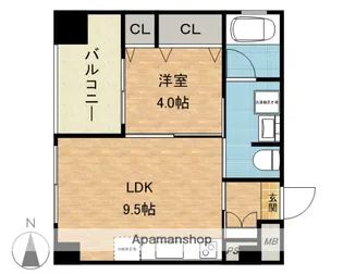 GLUCK芥川【6階】の間取り
