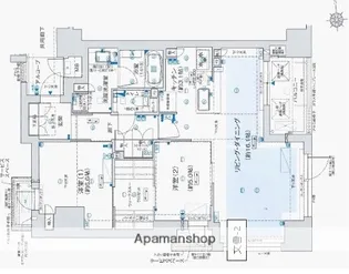 ジオ高槻【5階】の間取り