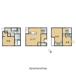大阪府高槻市真上町4丁目【一戸建】の間取り