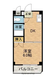 パレス北梅田【7階】の間取り