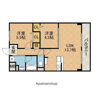 仮称)高槻市八幡町PJ【1階】の間取り