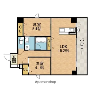 Forelsket【4階】の間取り