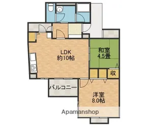 高槻阿武山一番街104号棟【5階】の間取り