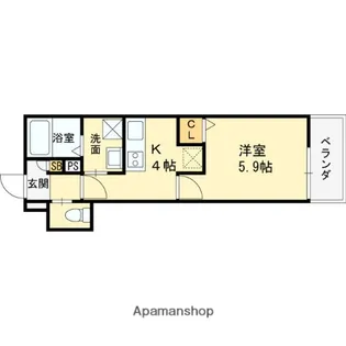 仮称)高槻市赤大路共同住宅【1階】の間取り