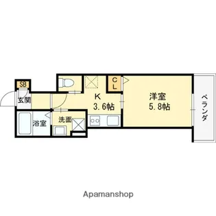 仮称)高槻市赤大路共同住宅【1階】の間取り