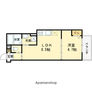仮称)高槻市赤大路共同住宅【1階】の間取り