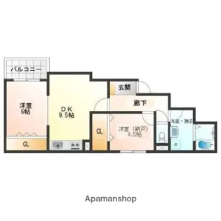 Healing Grace B棟(北棟)【2階】の間取り