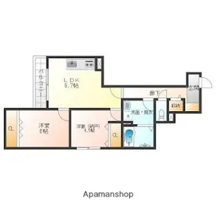 Healing Grace A棟(南棟)【3階】の間取り