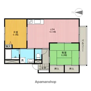 ラ・ヴィレット【1階】の間取り