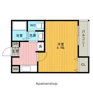 ノールシャトー【3階】の間取り