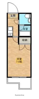真上ウエストコート【3階】の間取り