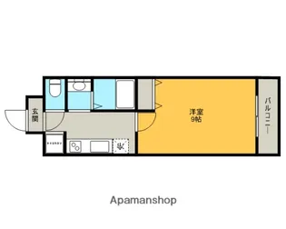グーテンターク富田【4階】の間取り