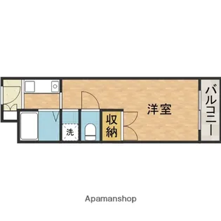 ヤングパレス茨木【4階】の間取り