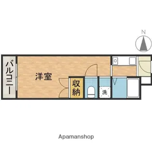 ヤングパレス茨木【4階】の間取り