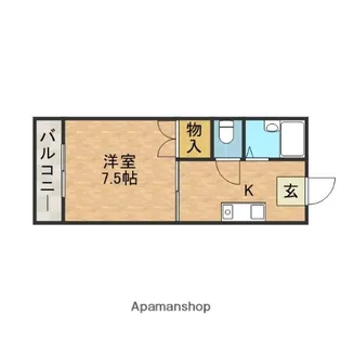 アルカディアST【1階】の間取り