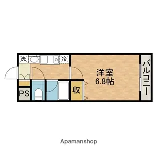 ソレイユ東奈良【1階】の間取り