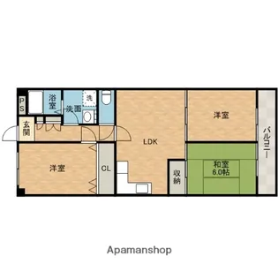 グレイセスあい【3階】の間取り
