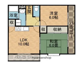 アズウェル【3階】の間取り