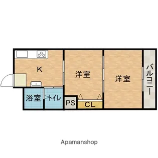 三和第5マンション【4階】の間取り