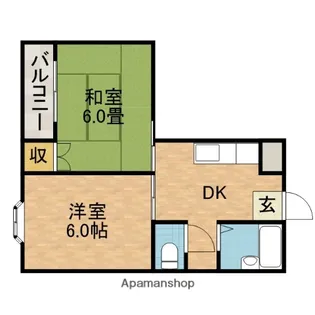 グリーンハウス【3階】の間取り