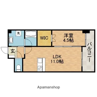 ヴェルドゥール南茨木【8階】の間取り