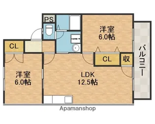 エレガンツァカーサ【2階】の間取り