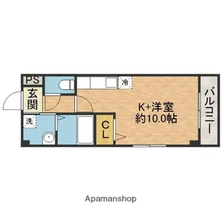 メゾンド・グラン・ブルー【4階】の間取り