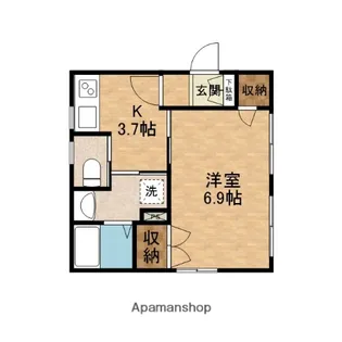 リヴェールコートⅠ【1階】の間取り