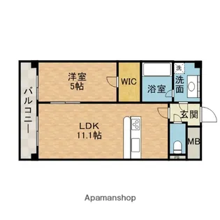 デルスールラローザ【3階】の間取り