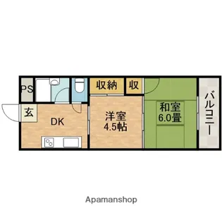 メゾーネ茨木【2階】の間取り
