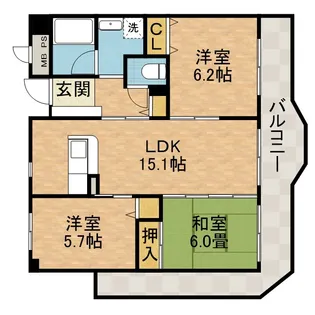 リヴェール春日【3階】の間取り