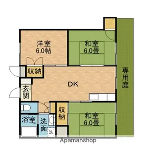 サンシャイン茨木PARTⅡ【1階】の間取り