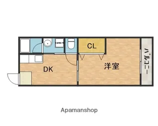 奥野マンション【4階】の間取り