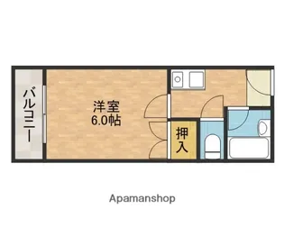 1Kの間取り画像