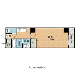 フジロイヤルローズコート【3階】の間取り