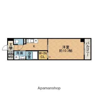 ニューサンライズ南春日丘【1階】の間取り