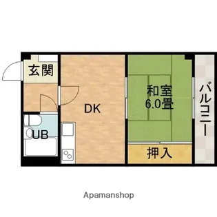 青葉丘コーポ【2階】の間取り