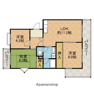レジデンス吉川【3階】の間取り